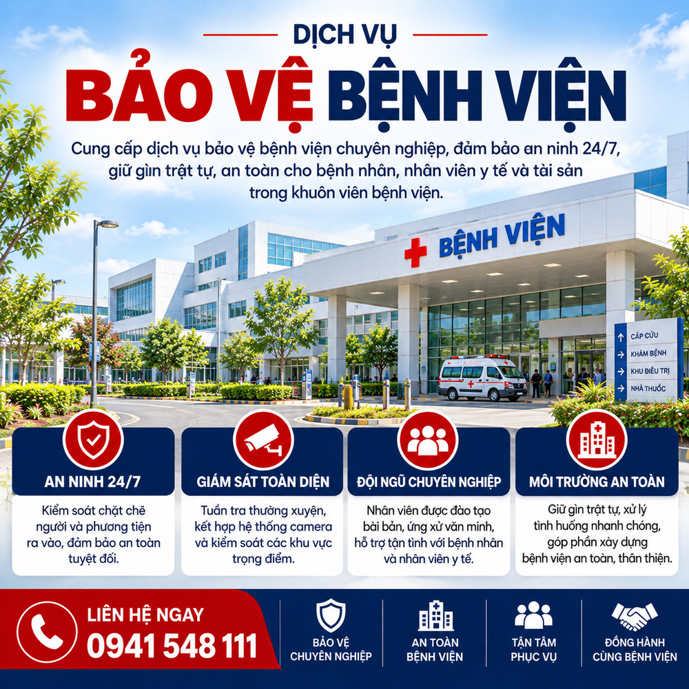 Dịch vụ bảo vệ bệnh viện chuyên nghiệp tại Đại Tín