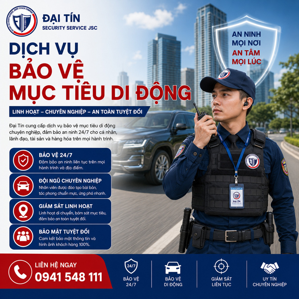 Dịch vụ bảo vệ mục tiêu di động Đại Tín