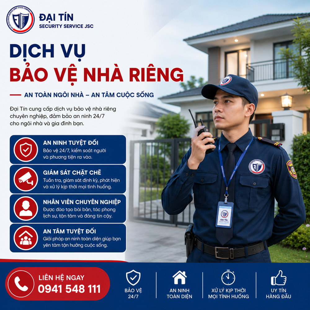 Đại Tín mang đến giải pháp bảo vệ nhà riêng, biệt thự an toàn và hiệu quả, giúp khách hàng an tâm tận hưởng cuộc sống